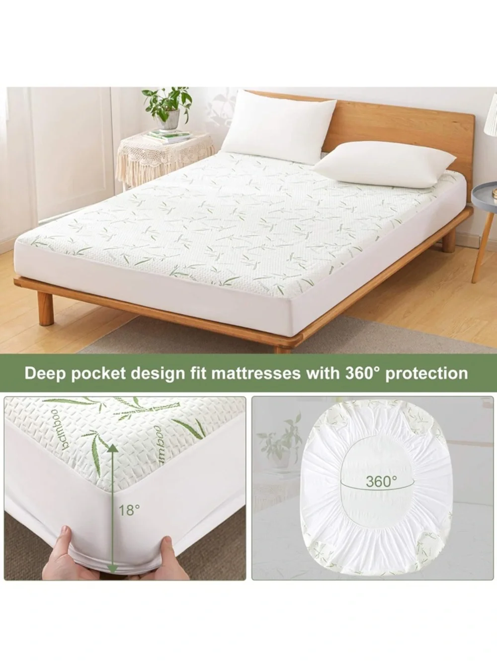 🤍New Bamboo Viscose Twin Mattress Protector🤍
